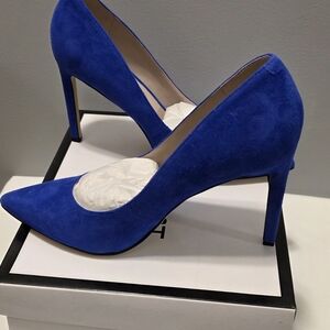 BRAND NEW Nine West Elegant Blue Suede Tatiana Stilletto Heels